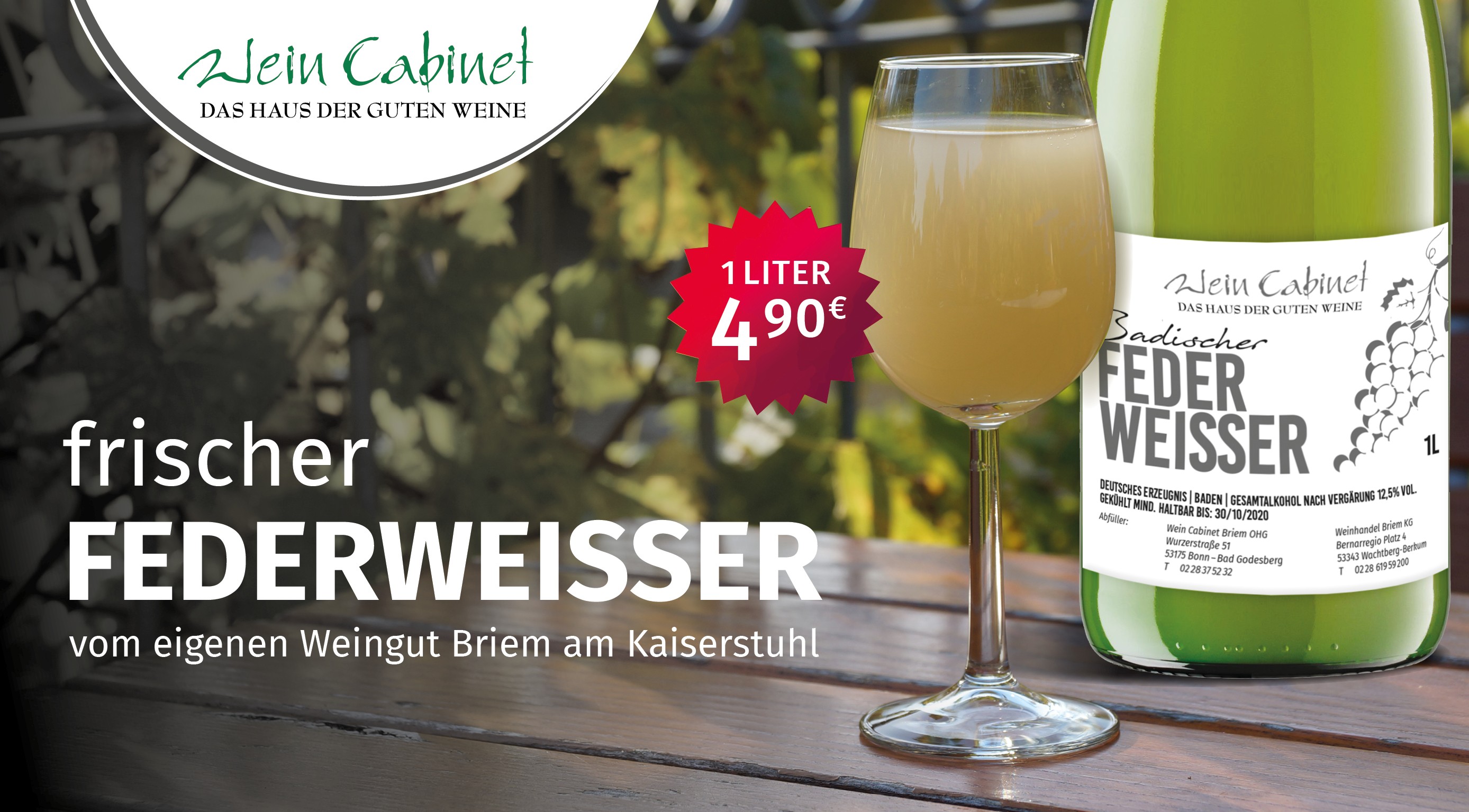 Federweisser, Wein Cabinet Briem Bonn